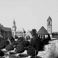 Der Karlsplatz (historisches Foto)